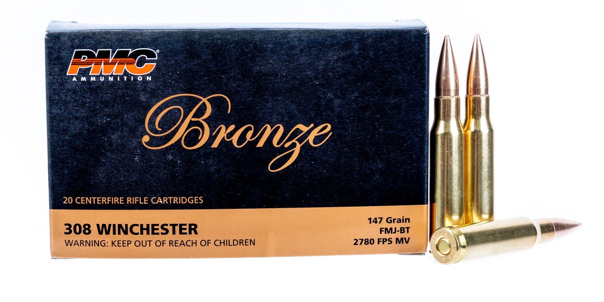 PMC BRZN 308WIN 147GR FMJ-BT20 - Win Repeating Arms Promotion